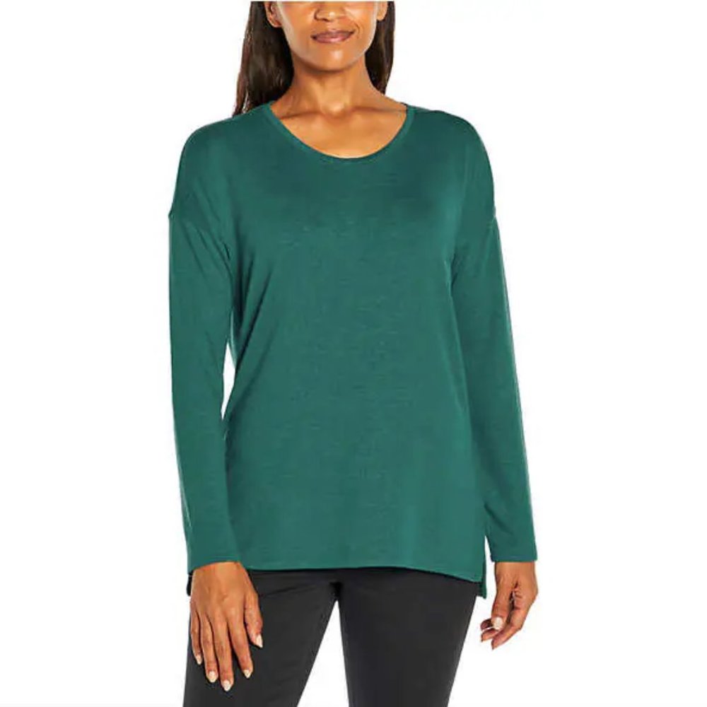 NWoT Banana Republic Women's Long Sleeve Lightweight Top Green Size M $65 8D166